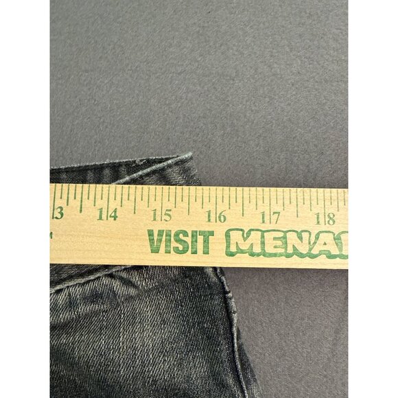 Yaso Mens Straight Leg Distressed Denim Jeans Size 30 Gray With Back Pocket Desi - Picture 7 of 7